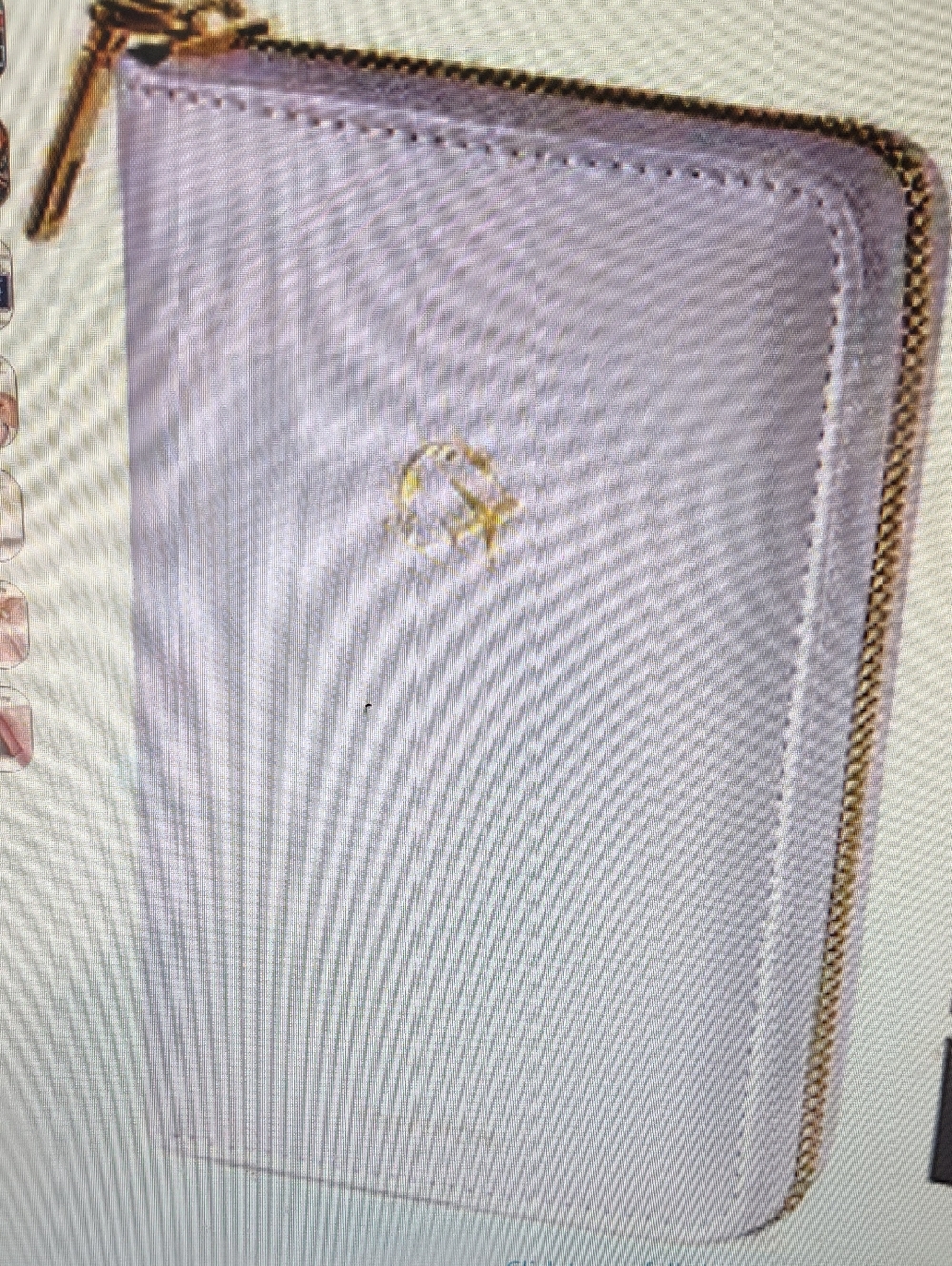 Lavender Zip-Around Women’s Wallet - Gold Hardware Passport Holder BNWT